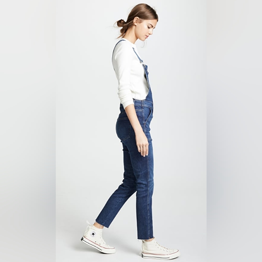 NWT Madewell Indigo Skinny Overalls - Picture 3 of 15